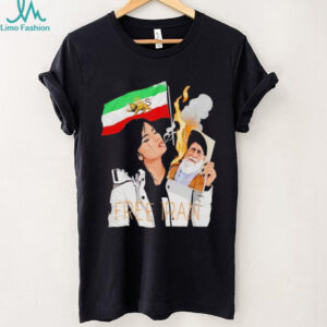 Free Iran Political Activism Lion and Sun Flag Resistance Graphic Shirt