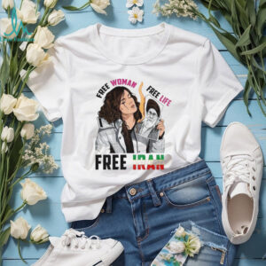 Free Woman Free Life Iranian Protest Support Graphic T Shirt