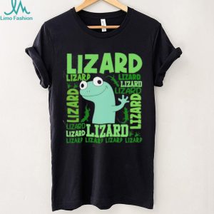 Funny Green Lizard Reptile Lover Typography T Shirt