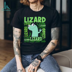 Funny Green Lizard Reptile Lover Typography T Shirt