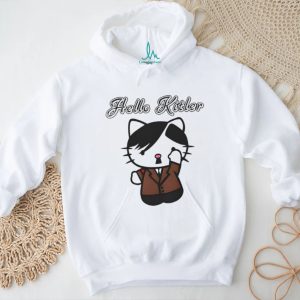 Funny Hello Kitler Parody Cartoon Cat T Shirt