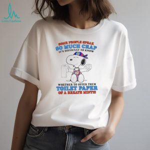 Funny Snoopy Toilet Paper Or Breath Mint Sarcastic Humorous T Shirt