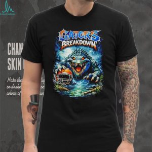 Gators Breakdown Florida Gators Monster Gator Football Helmet T Shirt