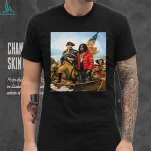 George Washington and Chief Keef Crossing the Delaware Rap Mashup Shirt