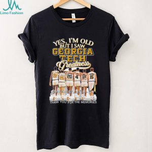 Georgia Tech Greatness Basketball Legends “Thank You For The Memories” T shirt