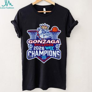 Gonzaga Bulldogs 2026 WCC Champions West Coast Conference T Shirt