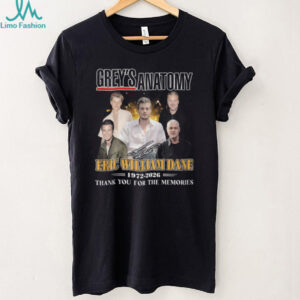 Grey's Anatomy Eric William Dane 1972 2026 Thank You For The Memories T Shirt