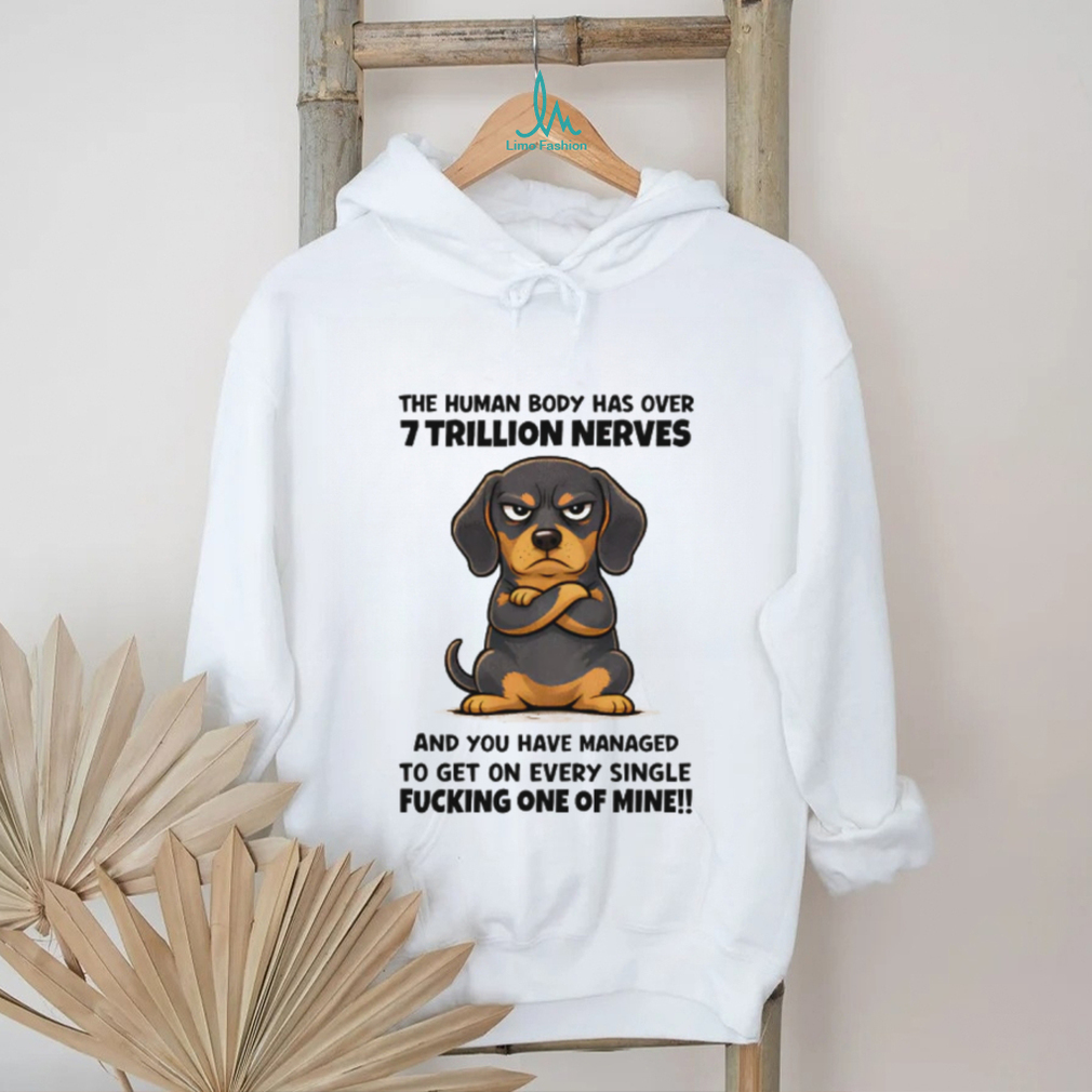 Grumpy Dachshund 7 Trillion Nerves Sarcastic T Shirt Grumpy Dachshund 7 Trillion Nerves Sarcastic T Shirt