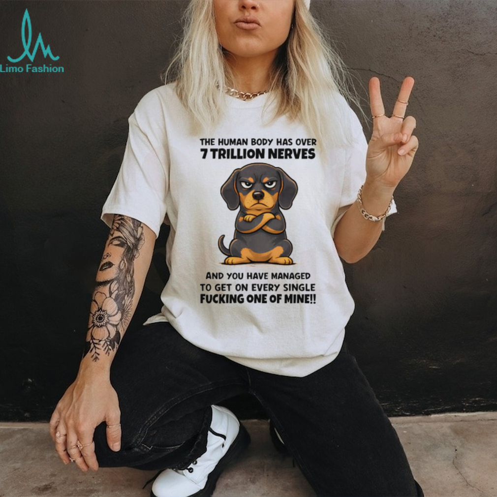 Grumpy Dachshund 7 Trillion Nerves Sarcastic T Shirt Grumpy Dachshund 7 Trillion Nerves Sarcastic T Shirt
