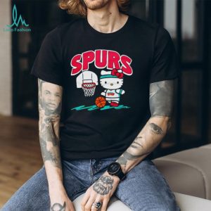 Hello Kitty San Antonio Spurs Basketball Mascot T Shirt