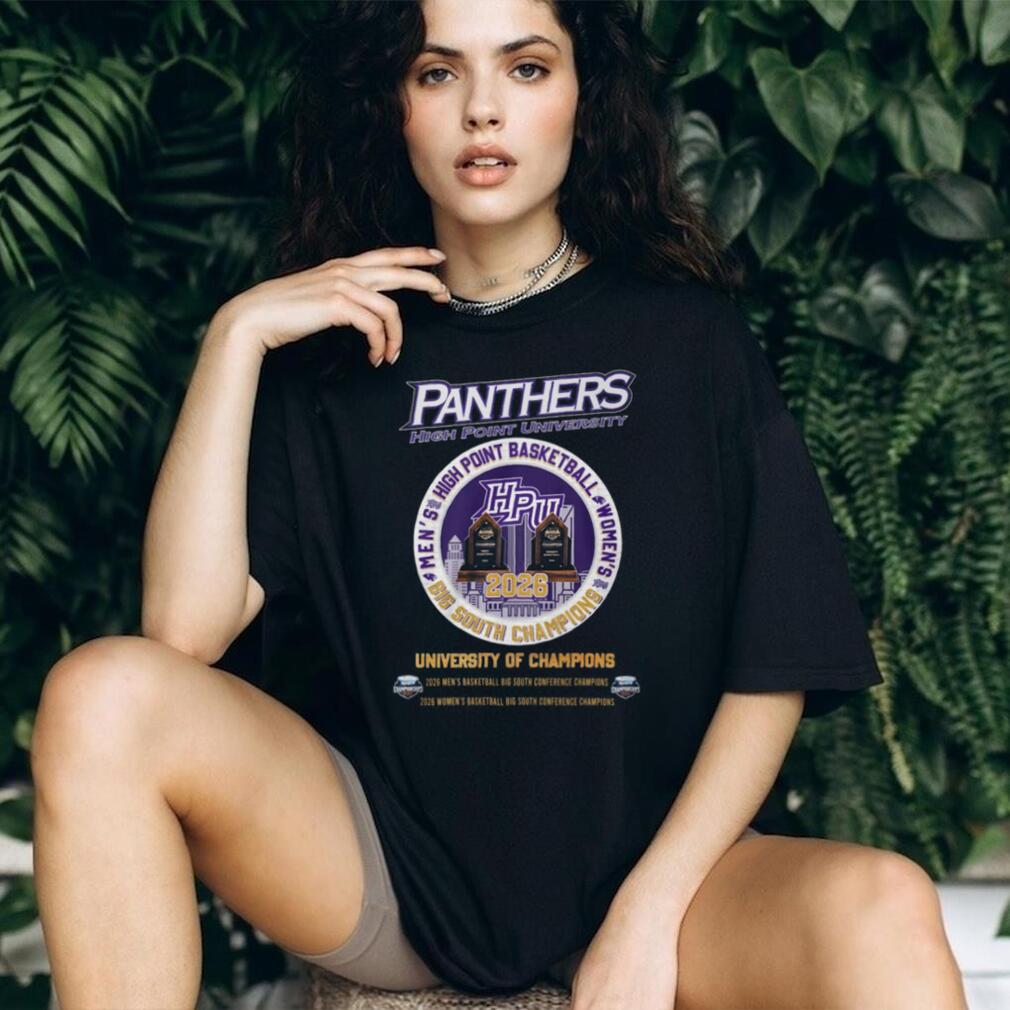 High Point University Panthers 2026 Big South Champions T Shirt High Point University Panthers 2026 Big South Champions T Shirt