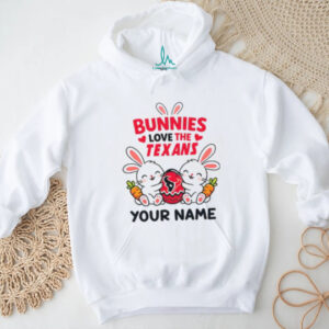Houston Texans Custom Name Easter Bunny Plush T Shirt