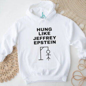Hung Like Jeffrey Epstein Dark Humor Stick Figure T Shirt