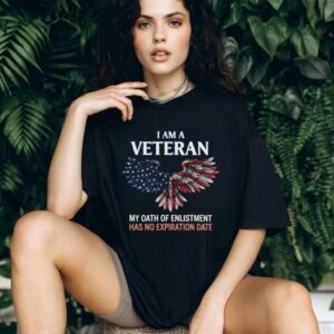 I Am A Veteran Oath Of Enlistment Patriotic Eagle Wings T Shirt