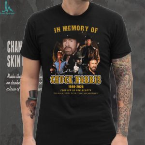 In Memory of Chuck Norris 1940 2026 Tribute T Shirt Thank You For The Memories