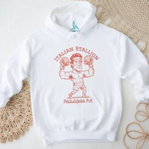 Italian Stallion Rocky Balboa Philadelphia PA Cartoon T Shirt