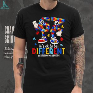It’s OK To Be Different Puzzle Piece Autism Awareness T Shirt
