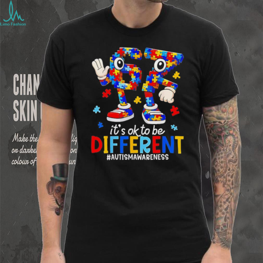 It’s OK To Be Different Puzzle Piece Autism Awareness T Shirt It’s OK To Be Different Puzzle Piece Autism Awareness T Shirt
