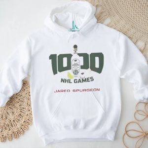 Jared Spurgeon Minnesota Wild 1,000 NHL Games Celebration T Shirt