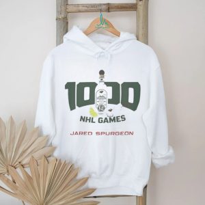 Jared Spurgeon Minnesota Wild 1,000 NHL Games Celebration T Shirt