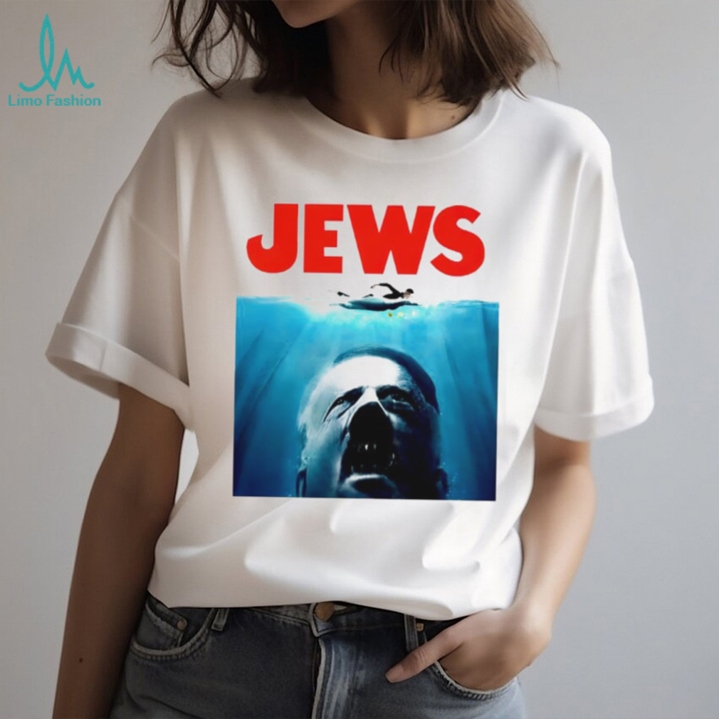 Jaws Parody Jews Hitler Movie Poster Satire T Shirt Jaws Parody Jews Hitler Movie Poster Satire T Shirt