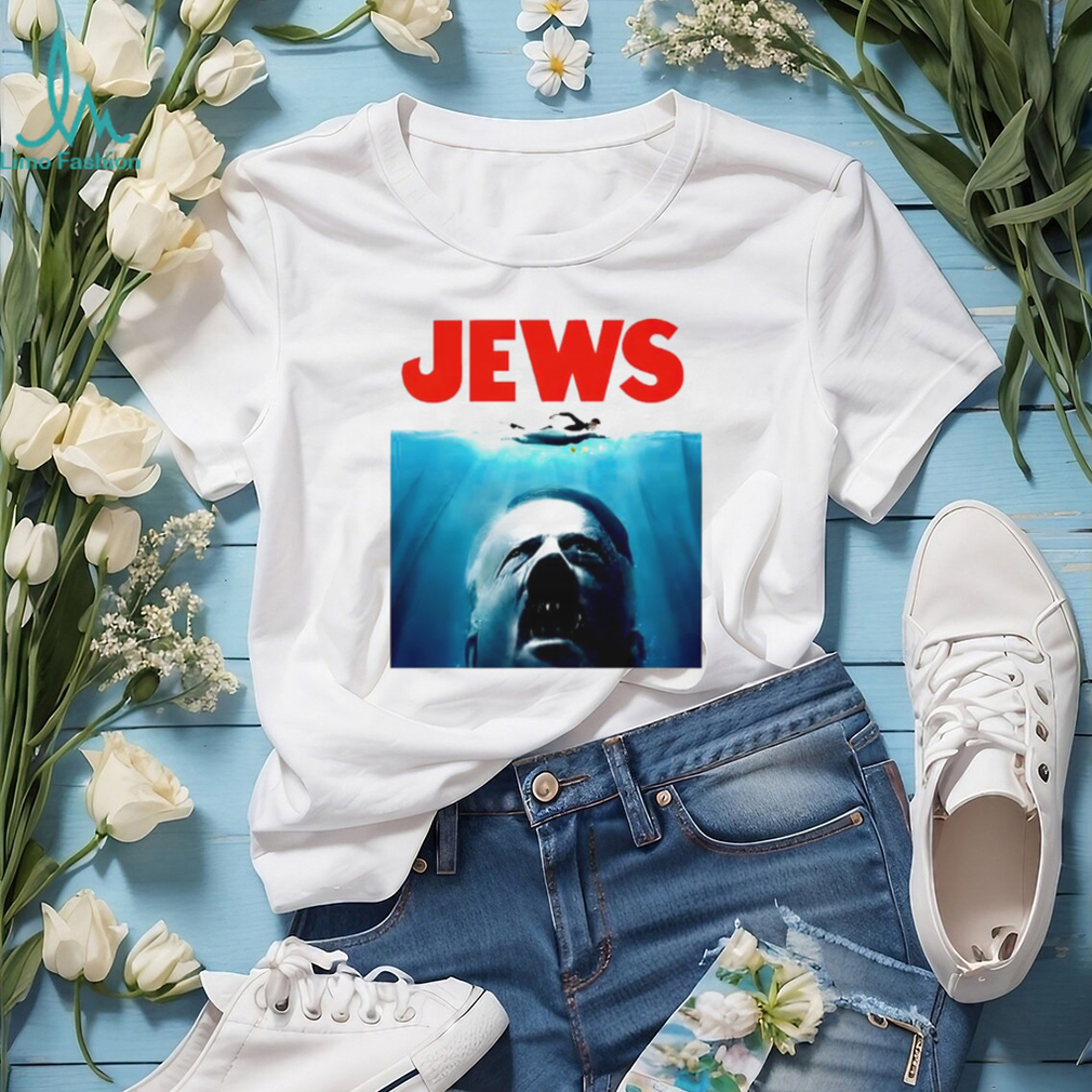 Jaws Parody Jews Hitler Movie Poster Satire T Shirt Jaws Parody Jews Hitler Movie Poster Satire T Shirt