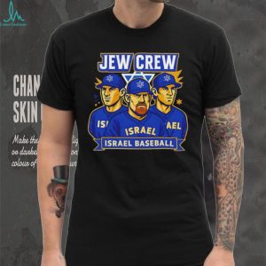 Jew Crew Israel Baseball Team World Classic Fan Graphic T Shirt