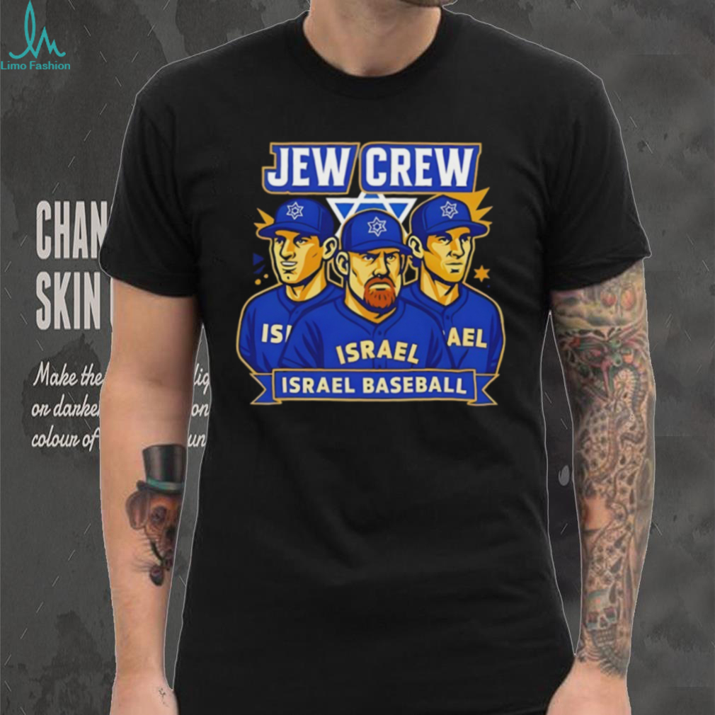 Jew Crew Israel Baseball Team World Classic Fan Graphic T Shirt Jew Crew Israel Baseball Team World Classic Fan Graphic T Shirt