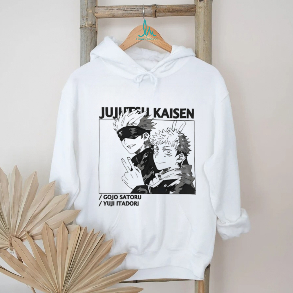 Jujutsu Kaisen Gojo Satoru and Yuji Itadori Anime Graphic Tee Jujutsu Kaisen Gojo Satoru and Yuji Itadori Anime Graphic Tee