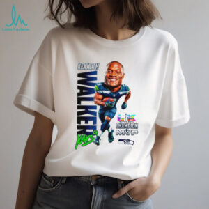 Kenneth Walker III Seattle Seahawks Super Bowl Champion MVP Caricature T Shirt