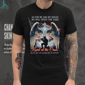 Kneel At The Cross Salute The Flag Christian Patriot T Shirt