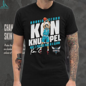 Kon Knueppel Charlotte Hornets Rookie Record 3 Pointers Basketball Shirt