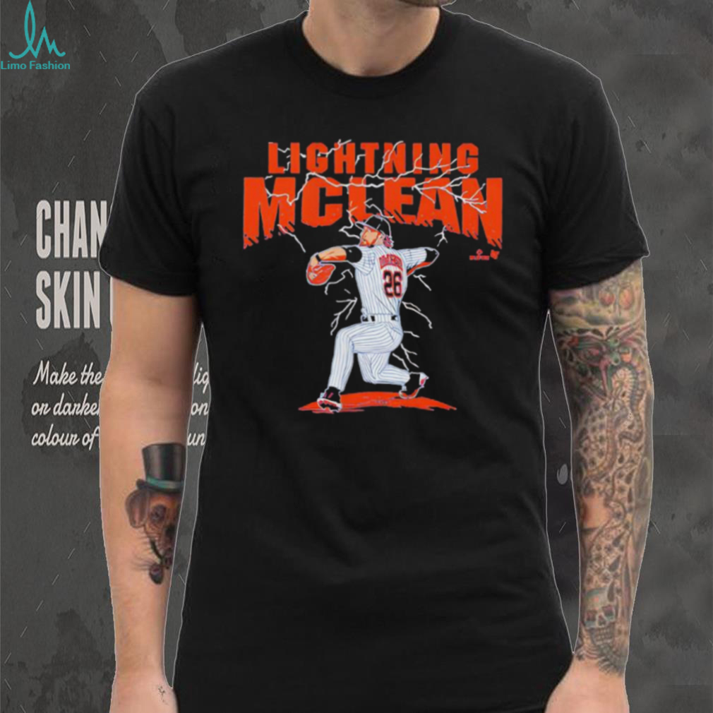 Lightning McLean Baseball Pitcher Sports Graphic T Shirt Lightning McLean Baseball Pitcher Sports Graphic T Shirt