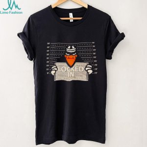 Locked In Slammers Baseball Mascot Mugshot Graphic T Shirt