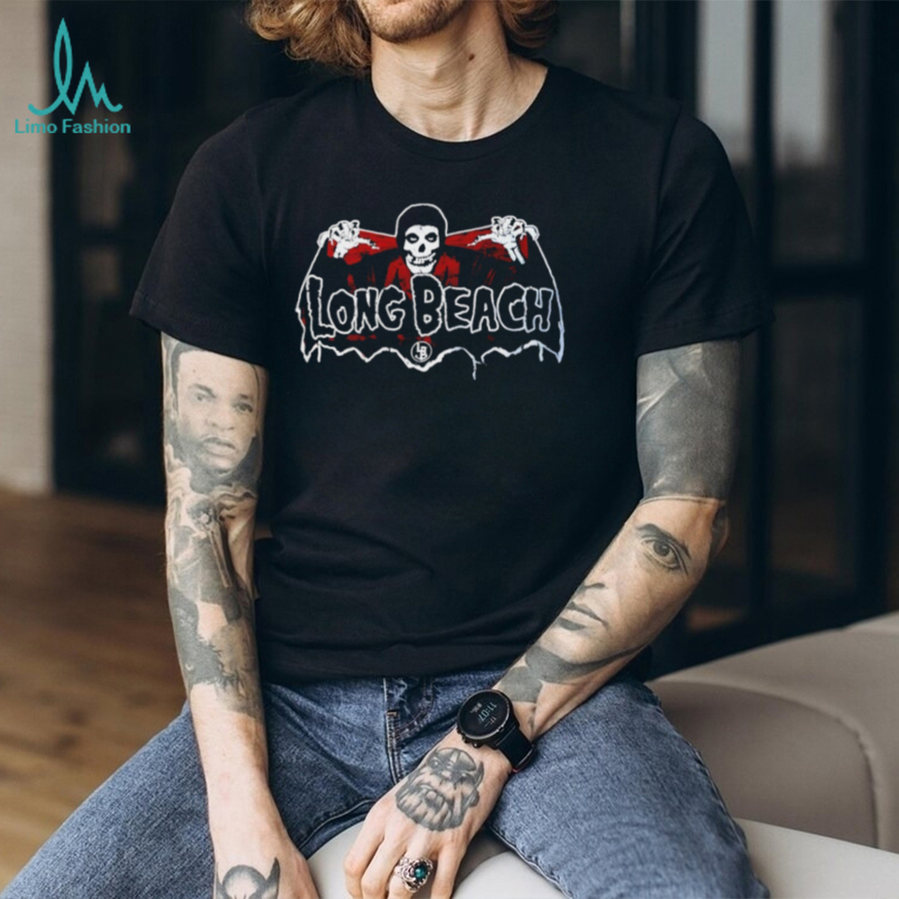 Long Beach Misfits Fiend Skull Punk Rock Style Black T Shirt Long Beach Misfits Fiend Skull Punk Rock Style Black T Shirt
