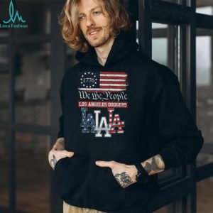 Los Angeles Dodgers We The People 1776 Patriotic American Flag T Shirt