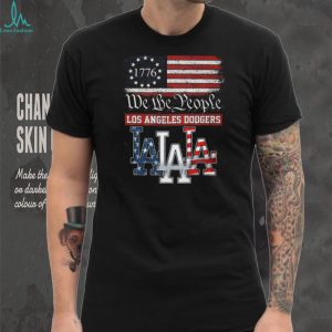 Los Angeles Dodgers We The People 1776 Patriotic American Flag T Shirt