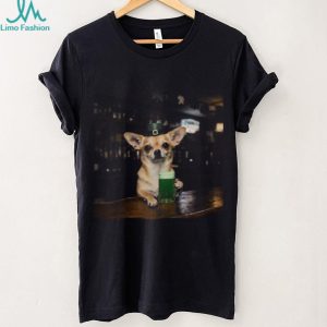 Lucky Chihuahua St. Patrick's Day Green Beer Pub T Shirt