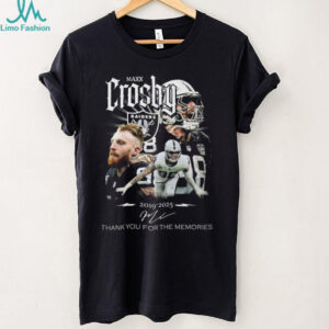Maxx Crosby Las Vegas Raiders 2019 2025 Tribute “Thank You For The Memories” T Shirt