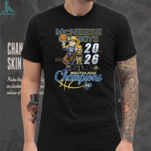 McNeese Cowboys 2026 SLC Southland Champions Basketball T Shirt