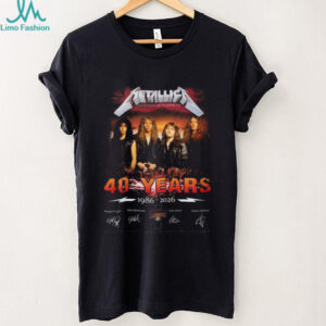 Metallica Master Of Puppets 40 Years 1986 2026 Thank You For The Memories T Shirt