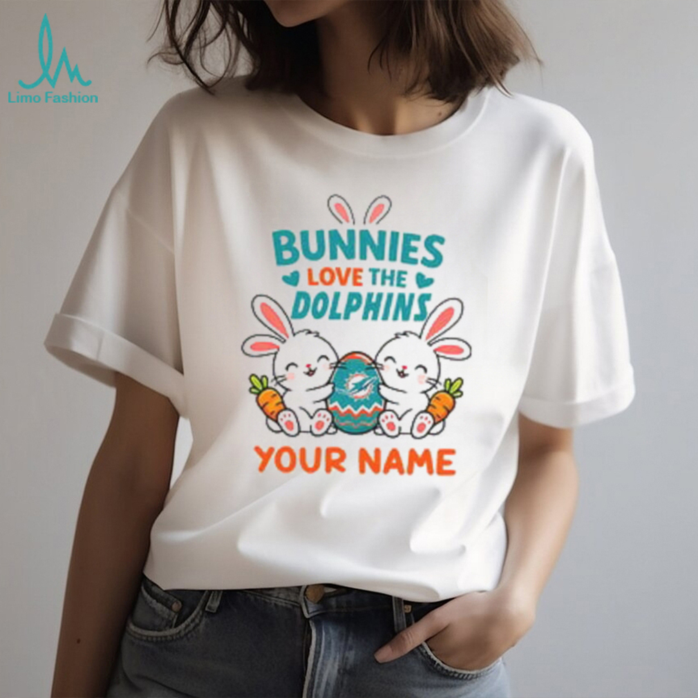 Miami Dolphins Custom Easter Bunny Stuffed T Shirt Miami Dolphins Custom Easter Bunny Stuffed T Shirt