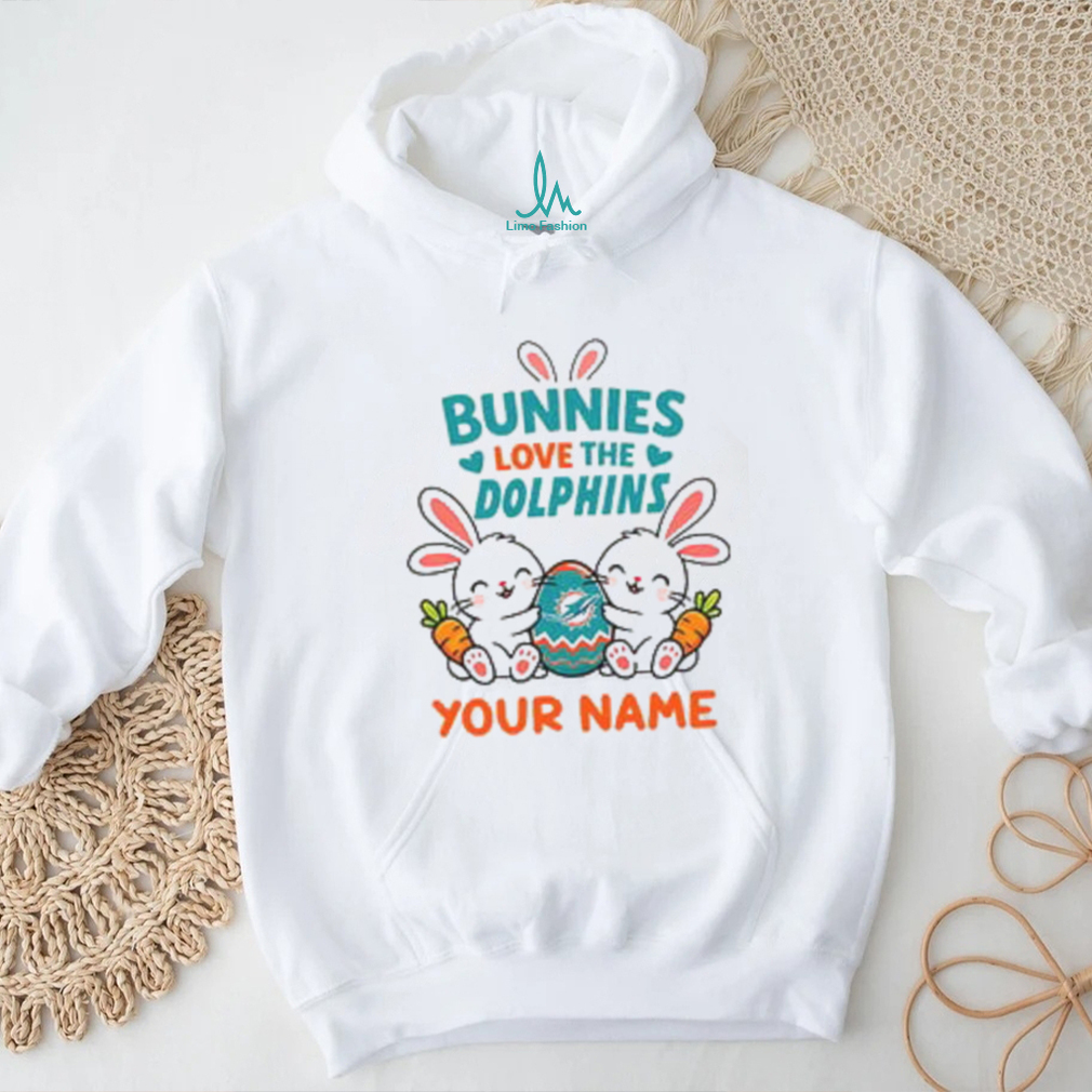 Miami Dolphins Custom Easter Bunny Stuffed T Shirt Miami Dolphins Custom Easter Bunny Stuffed T Shirt