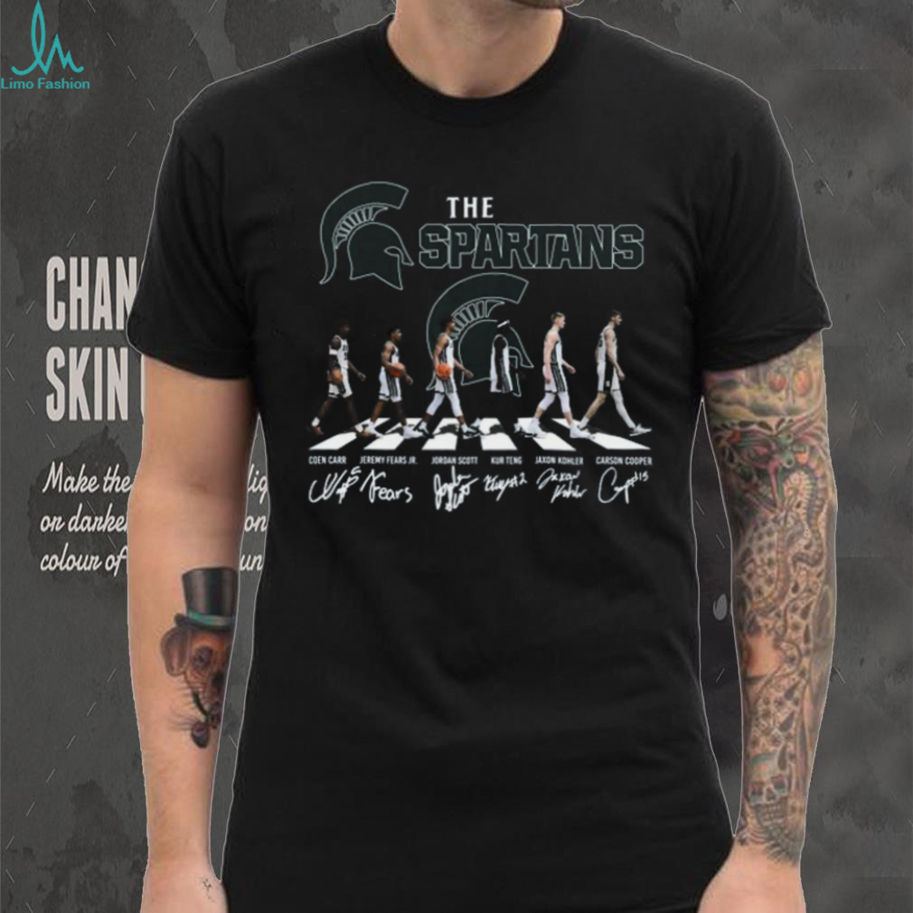 Michigan State Spartans Basketball Abbey Road Signature T Shirt Michigan State Spartans Basketball Abbey Road Signature T Shirt