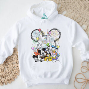 Mickey and Friends Disney Family Vacation 2026 Happiest Place T Shirt