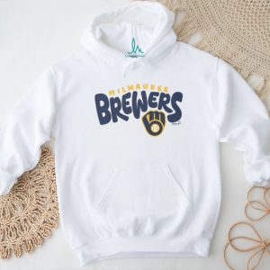 Milwaukee Brewers M Glove Logo Retro Oatmeal Crewneck