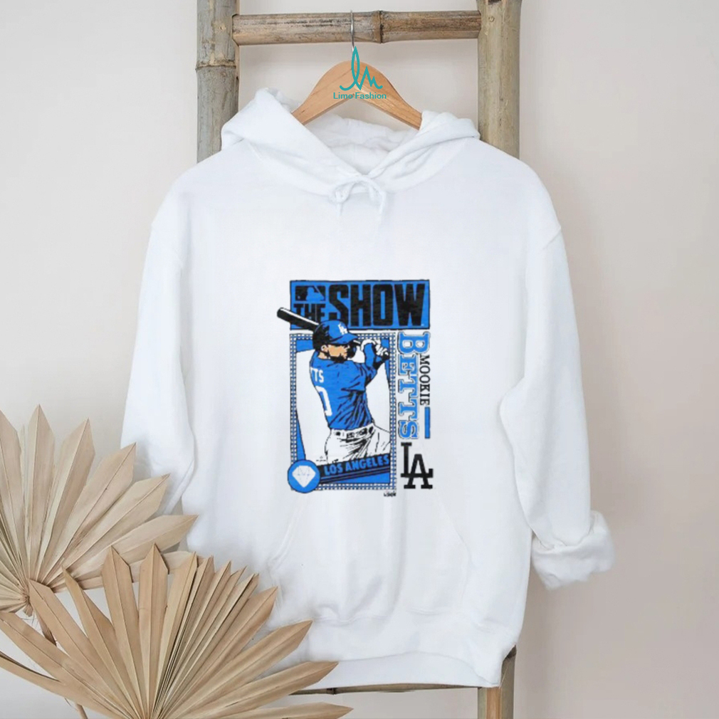 Mookie Betts Los Angeles Dodgers “The Show” White Graphic T Shirt Mookie Betts Los Angeles Dodgers “The Show” White Graphic T Shirt