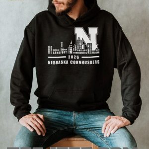 Nebraska Cornhuskers 2026 Basketball Roster Skyline T Shirt