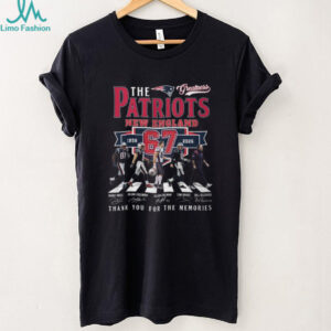 New England Patriots Legends 67 Years Thank You For The Memories T Shirt