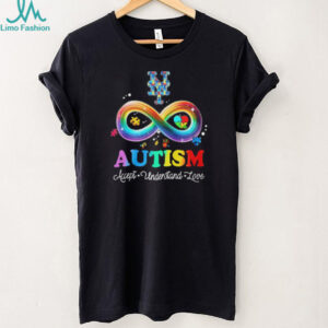 New York Mets NY Autism Awareness Accept Understand Love Rainbow T Shirt
